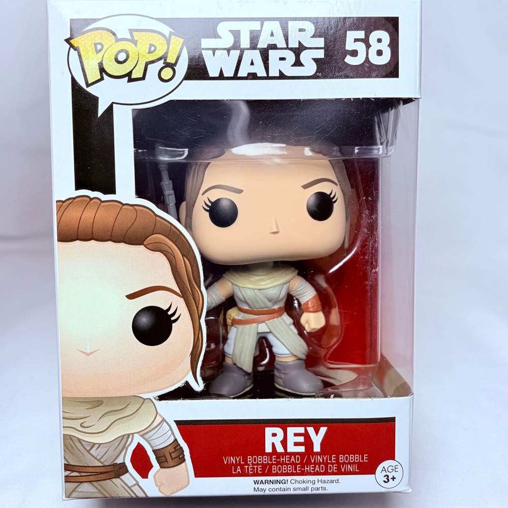 Funko Pop Star Wars Rey 58 Tan Force Awakens‎ Vinyl BobbleHead Figure